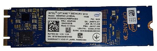 SSD M.2 16GB INTEL OPTANE MEMPEK1J016GAL