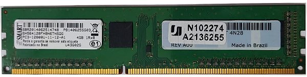 MEMORIA DESKTOP DDR3  4Gb 1600 MHZ SMART