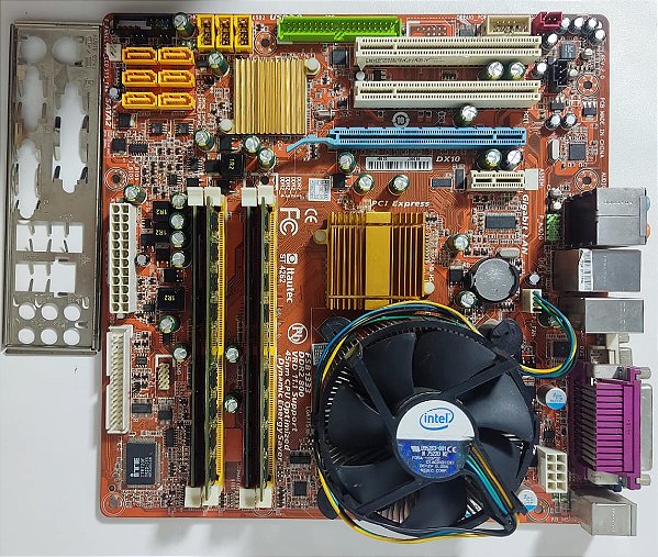 PLACA MAE KIT CORE2 DUO E7400 8Gb DDR2