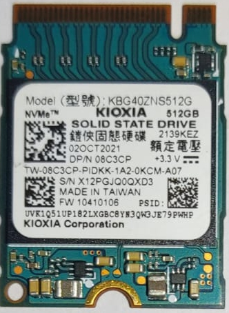 SSD NVMe 512GB KIOXIA KBG40ZNS512G M2 2230