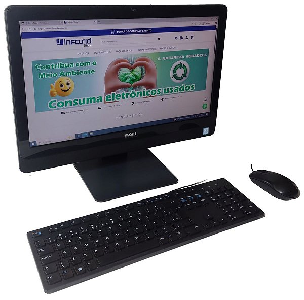 COMPUTADOR ALL IN ONE DELL INSPIRON 20 INTEL CORE I3 7100U -8Gb -SSD 240Gb
