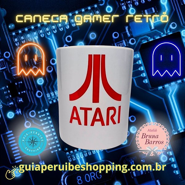 Caneca personalizada presente para gamer Atari em Peruíbe