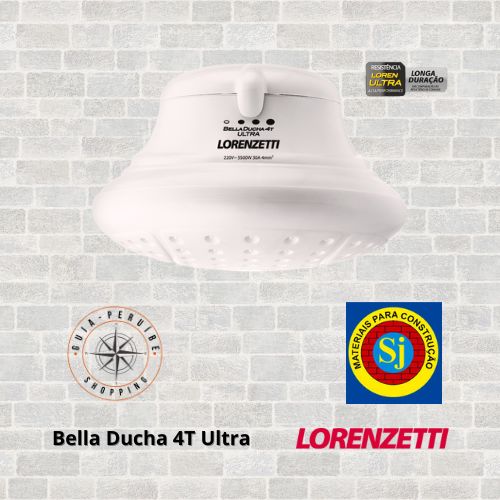 Chuveiro elétrico Bella Ducha 4 T Ultra 220v Lorenzetti em Peruíbe.