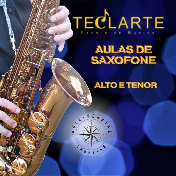 Aula de Saxofone na Escola Teclarte em Peruíbe