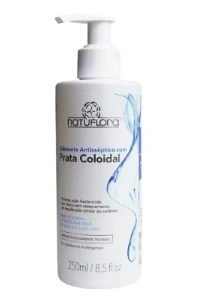 Sabonete Antisséptico com Prata Coloidal 250 ml - Natuflora