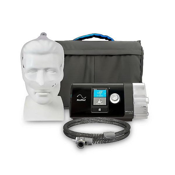 CPAP AirSense 10 AutoSet com Umidificador + Máscara Nasal DreamWear + Tubo Aquecido ClimateLine Air