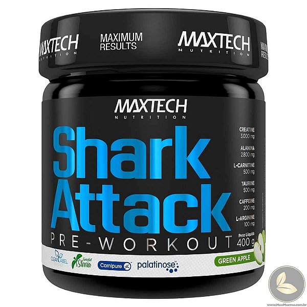 Shark Attack Maçã Verde 400g MaxTech Nutrition