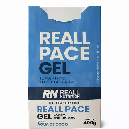 Display 10 unid. Reall Pace Gel Água de Coco 40g Reall Nutrition
