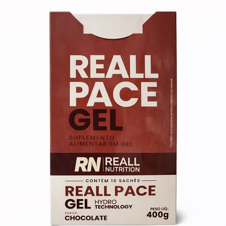 Display 10 unid. Reall Pace Gel Chocolate 40g Reall Nutrition