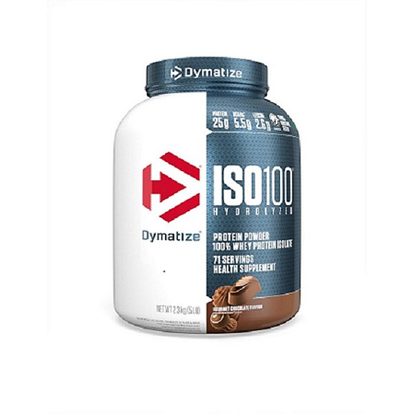 ISO 100 Chocolate Gourmet 5lbs (2.3Kg) Dymatize Nutrition