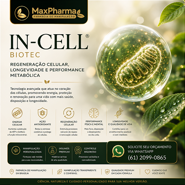 IN-CELL Regeneração Celular, Longevidade e Performance Metabólica