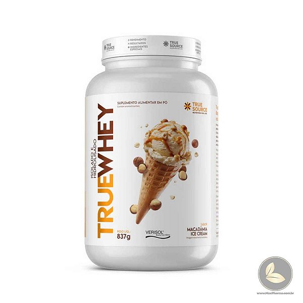 True Whey Protein Macadâmia Ice Cream 837g True Source