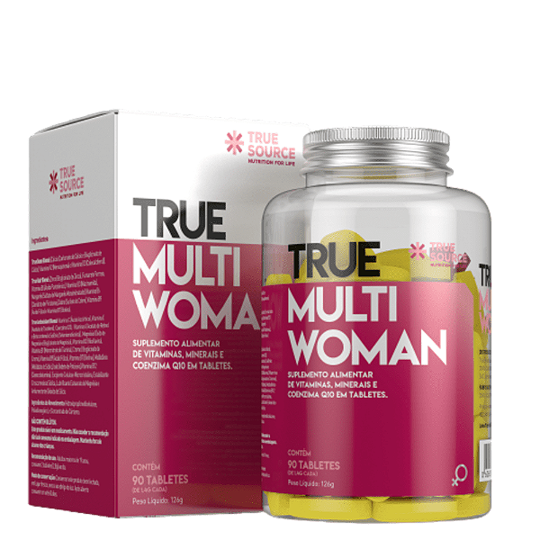 True Multi Woman Multi Vitaminico 90 Tabletes True Source