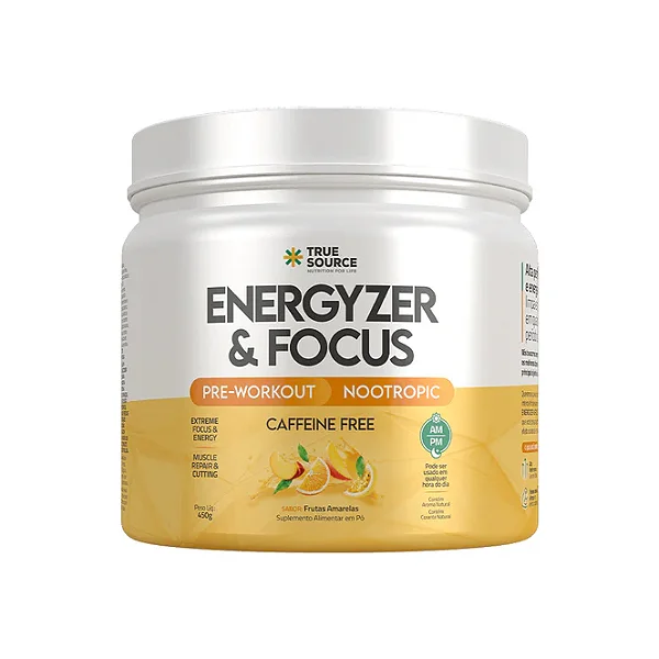 True Energyzer e Focus Fruit Punch 360g True Source