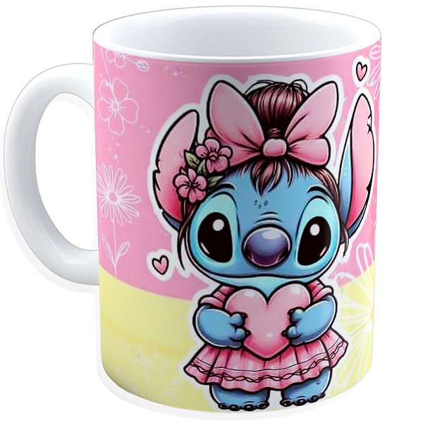 DUPLICADO - Caneca Personalizada Stitch  – 325ml em Porcelana