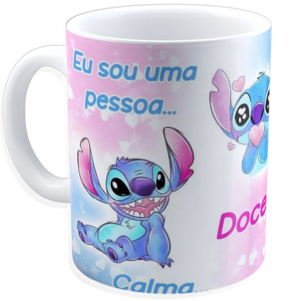 Caneca Personalizada Stitch  – 325ml em Porcelana