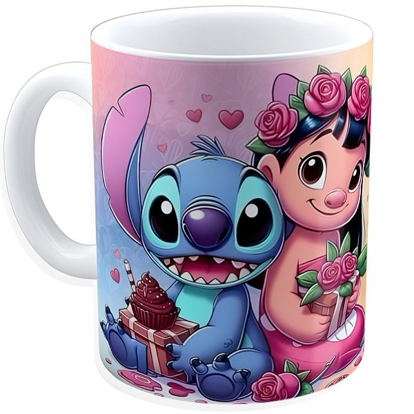 Caneca Personalizada Stitch  – 325ml em Porcelana