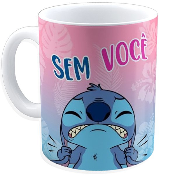Caneca Personalizada Stitch  – 325ml em Porcelana