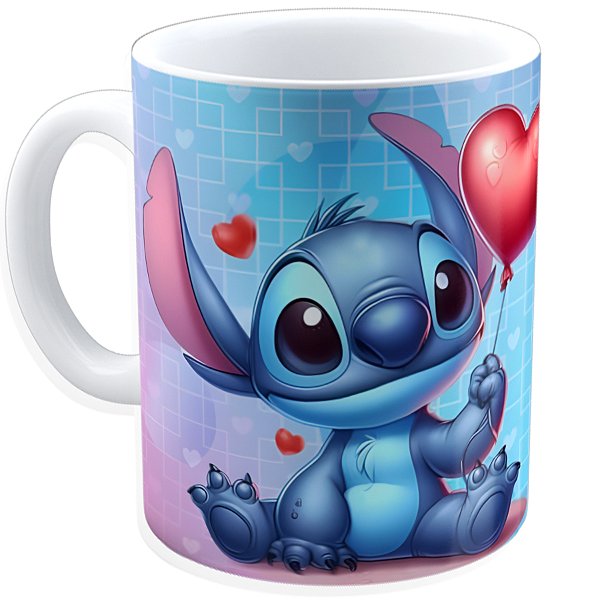 Caneca Personalizada Stitch  – 325ml em Porcelana