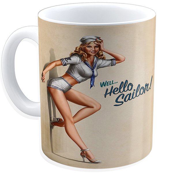 Caneca Personalizada Vintage – 325ml em Porcelana