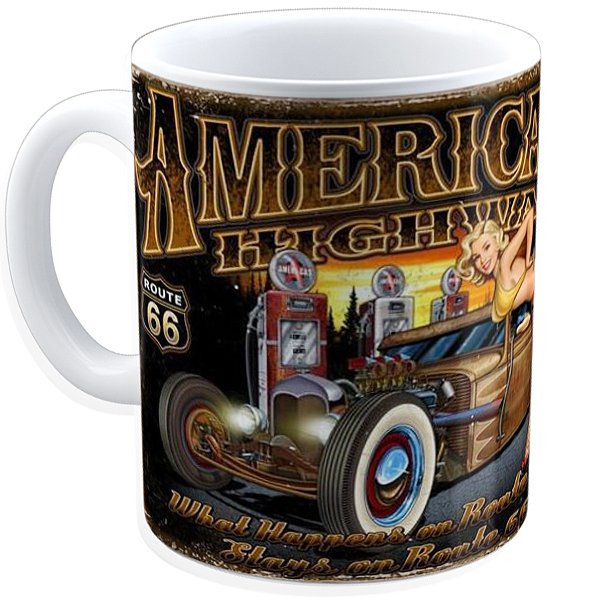 Caneca Personalizada Vintage – 325ml em Porcelana