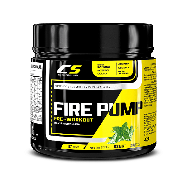 Pré Treino - Fire Pump 300g - CS Nutrition Lab (Sem Cafeína)