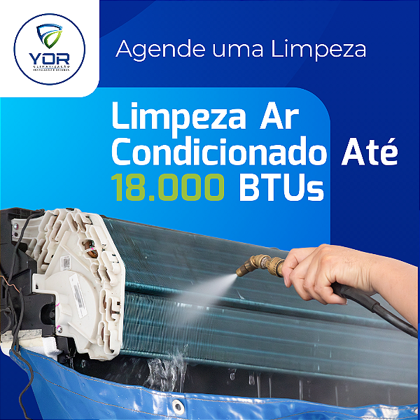 Limpeza Ar Condicionado até 18000Btus