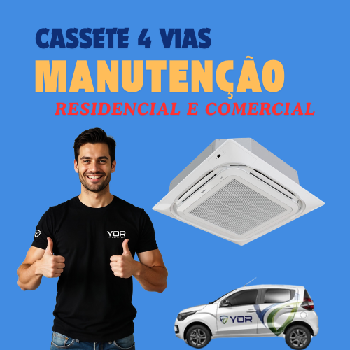 Manutenção Preventiva + Limpeza de Ar-Condicionado Split Cassete | YOR Climatização