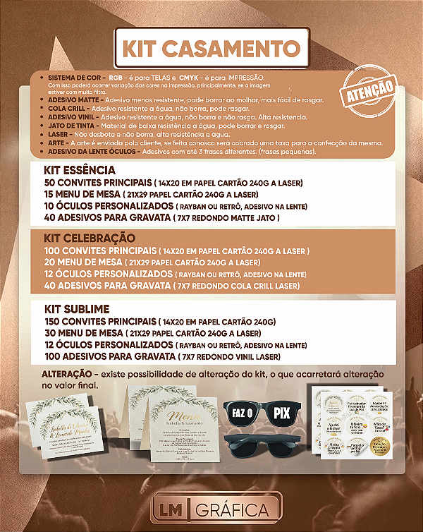 KIT CASAMENTO