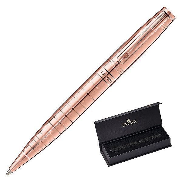 CANETA CROWN AGATA ESF ROSE