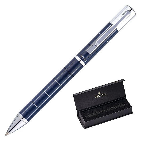 CANETA CROWN CALIPSO ESF AZUL