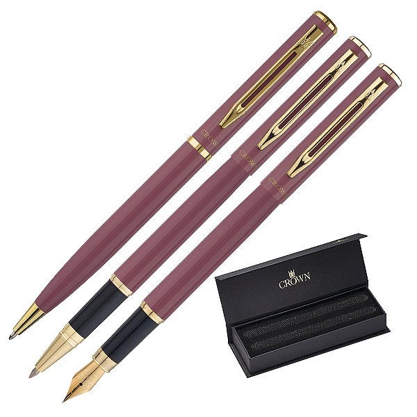 CANETA CROWN CAPRICCI CONJ ESF + ROL + TINT