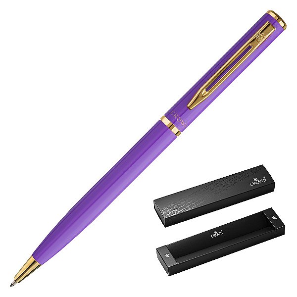 CANETA CROWN CAPRICCI ESF ROXO