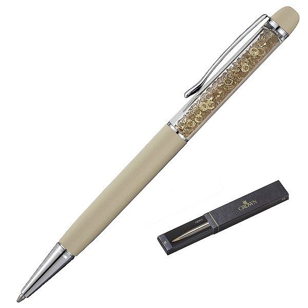 CANETA CROWN CRISTAL ESF NUDE