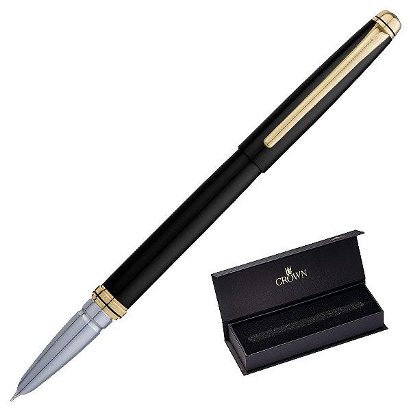 CANETA CROWN ORIENT TINT PRETA