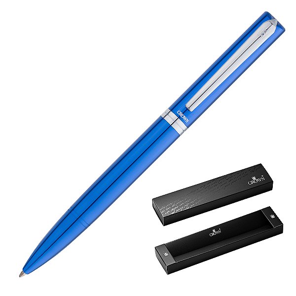 CANETA CROWN PLATINUM ESF AZUL