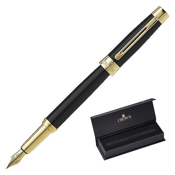 CANETA CROWN PRESIDENT TINT PRETA