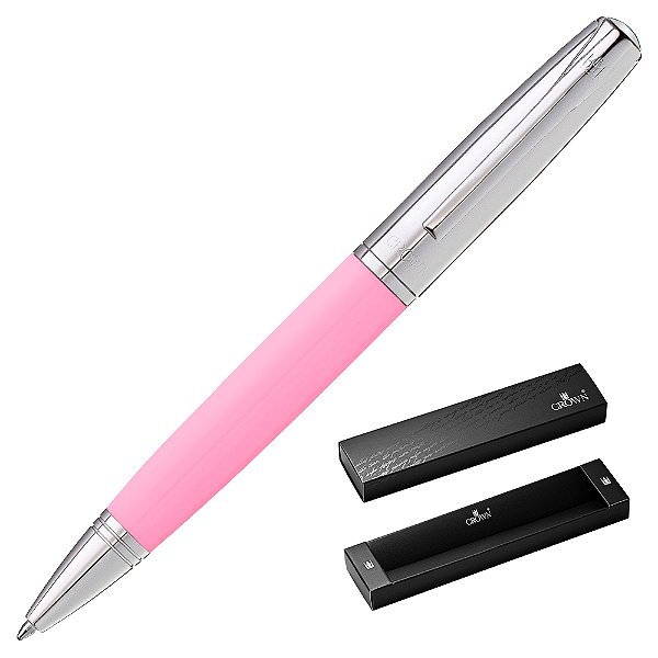 CANETA CROWN QUEEN ESF ROSA