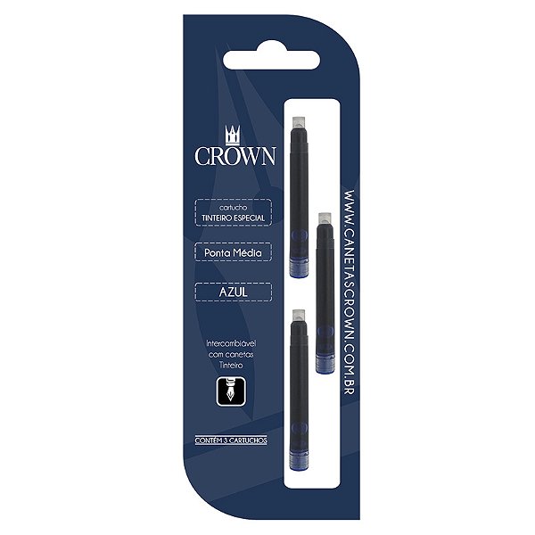 CARTUCHO TINT ESPECIAL - C/3 BLISTADO CROWN