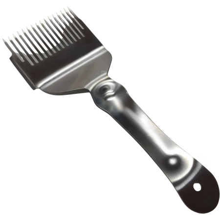 Garfo desoperculador com raspador 100% em inox