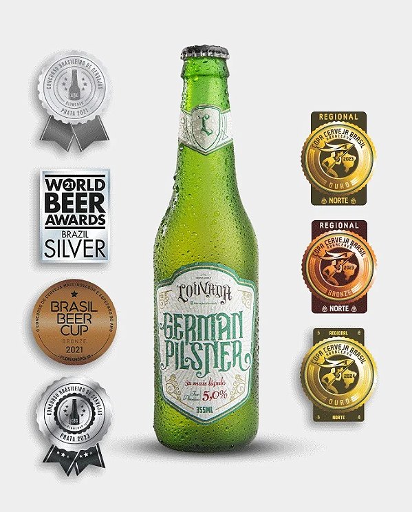 Cerveja Louvada - German Pilsner 355ml