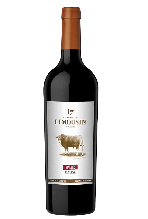 LIMOUSIN RESERVA MALBEC 750ML VINHO FINO TINTO MEIO SECO