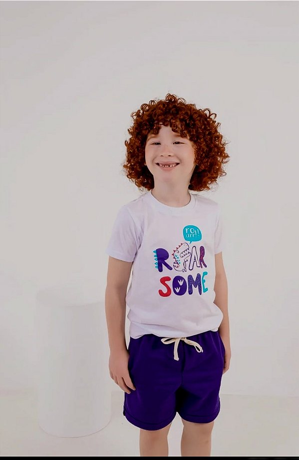 Conjunto Moletinho Dino Azul