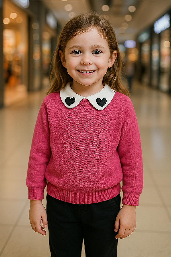 Conjunto Tricot Rosa
