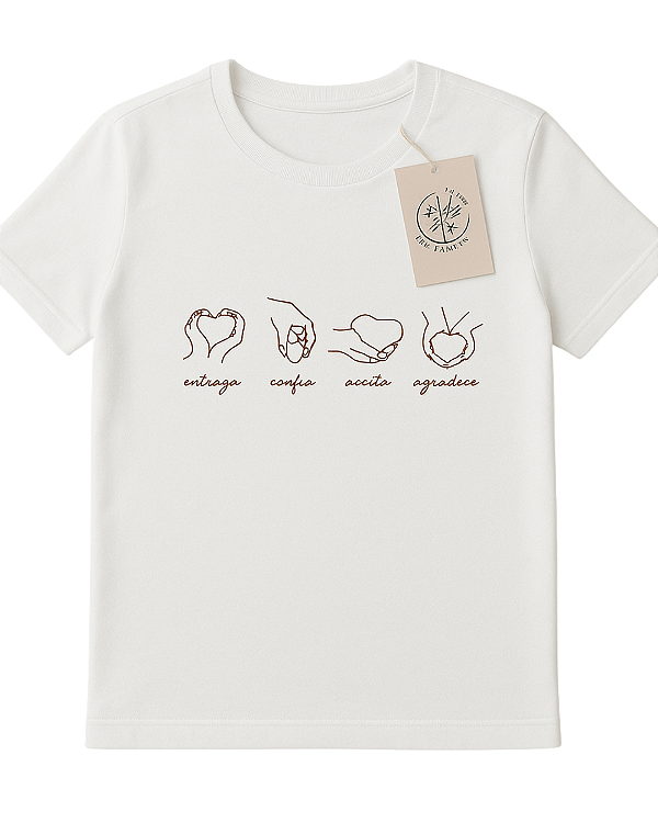 Camiseta - Entrego, Confio, Aceito, Agradeço