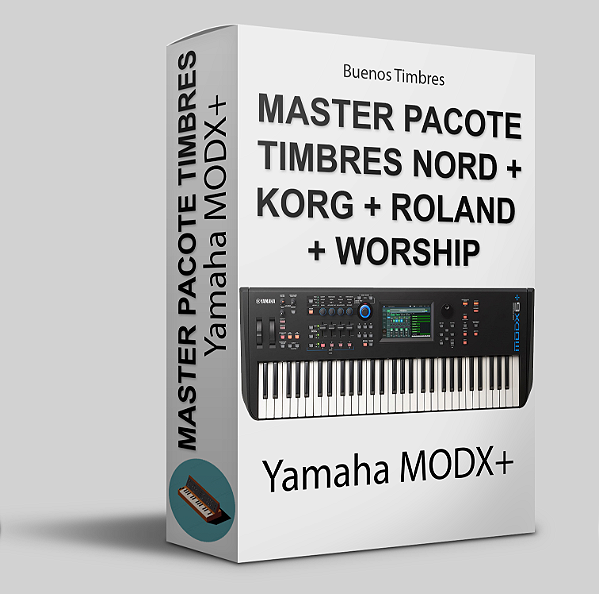 Master pacote de timbres Nord + Korg + Roland + Worship para Yamaha MODX+, Montage e Montage M