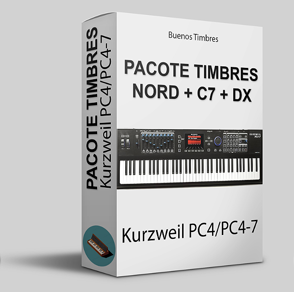 Pacote de timbres Nord + C7 + DX para Kurzweil PC4/PC4-7
