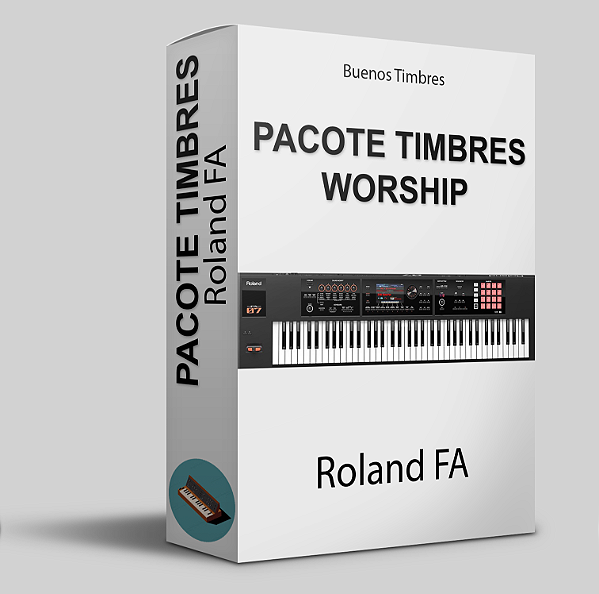Pacote de timbres Worship + pads contínuos para Roland FA