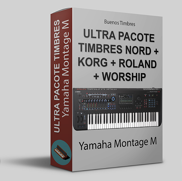 Ultra pacote de timbres Nord + Korg + Roland + Worship para Yamaha Montage M