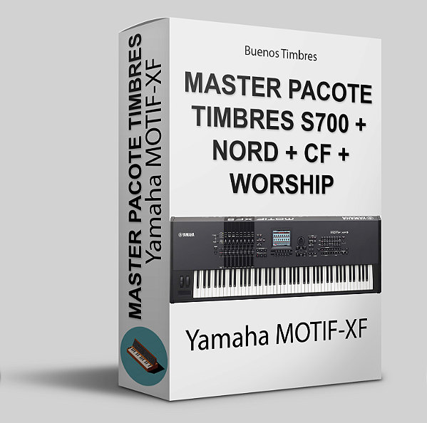 Master pacote de timbres S700 + Nord + CF + Worship para Yamaha MOTIF-XF